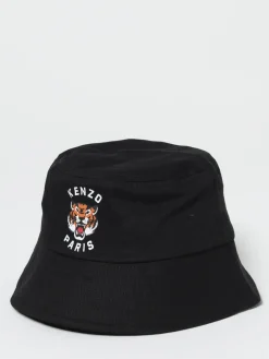 Cappello Tiger Kenzo Kids in cotone con logo ricamato