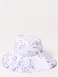 Cappello Twinset Actitude in cotone con stampa floreale