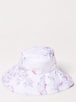 Cappello Twinset Actitude in cotone con stampa floreale