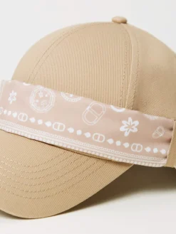 Cappello Twinset in cotone con foulard bandana