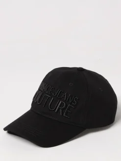 Cappello Versace Jeans Couture in cotone con logo ricamato
