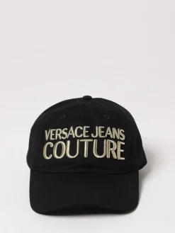 Cappello Versace Jeans Couture in cotone con logo ricamato