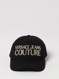 Cappello Versace Jeans Couture in cotone con logo ricamato