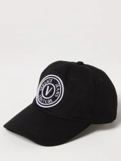 Cappello Versace Jeans Couture in cotone con logo ricamato