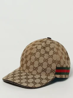 Cappello Web Gucci in tessuto GG Supreme jacquard