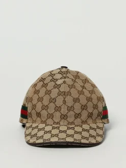 Cappello Web Gucci in tessuto GG Supreme jacquard
