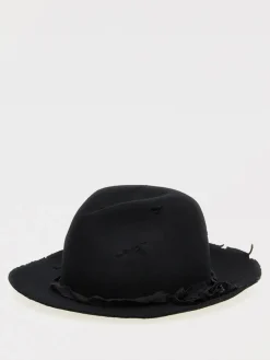 Cappello Yohji Yamamoto in feltro di lana effetto used
