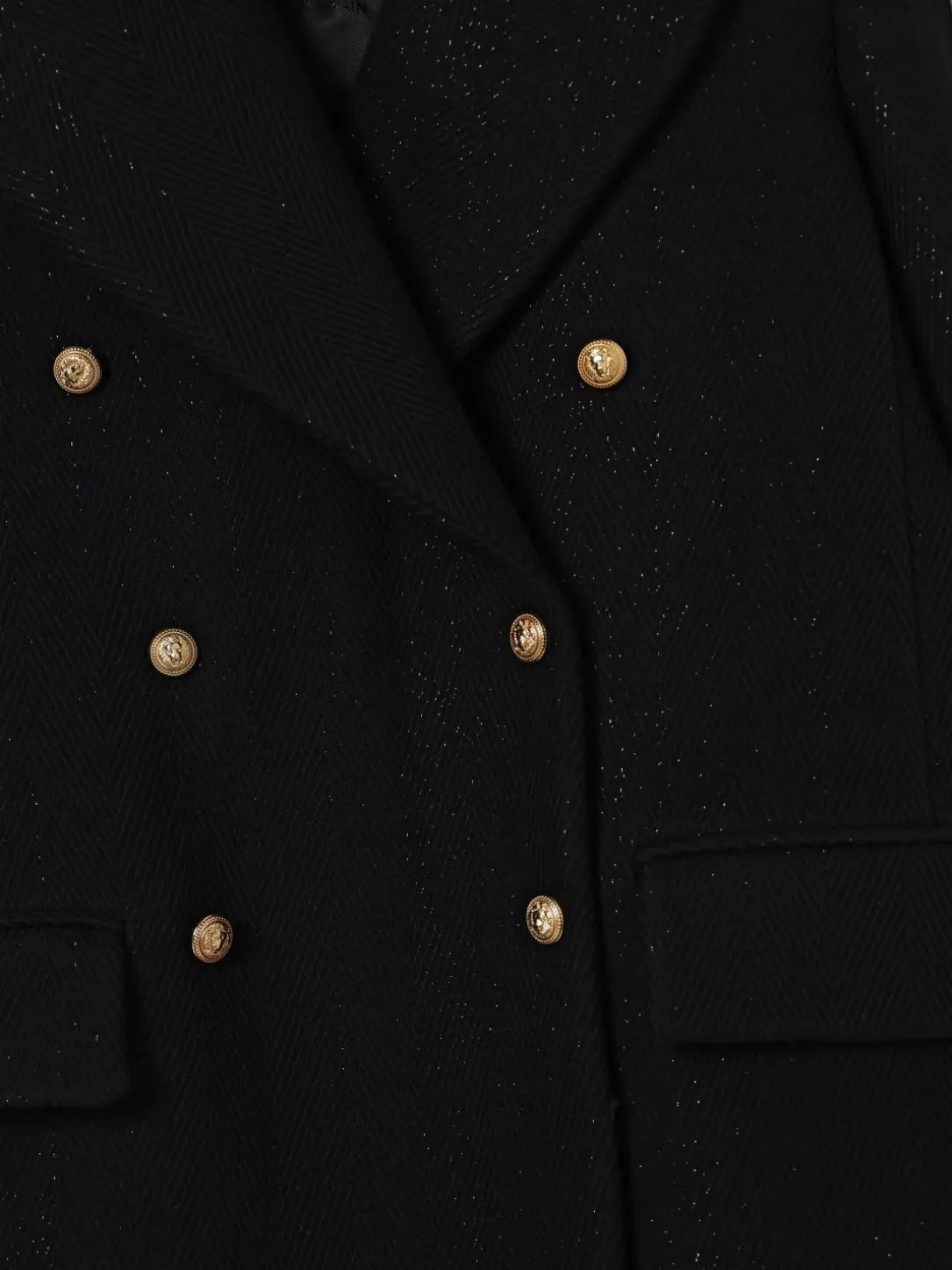 Cappotto a doppiopetto Balmain in misto lana vergine