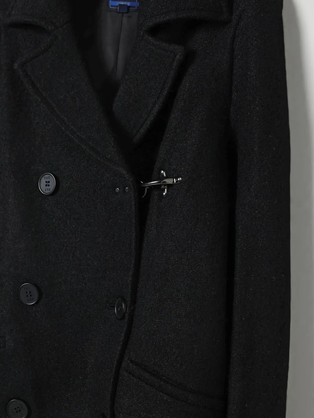 Cappotto a doppiopetto in misto lana vergine Fay Junior