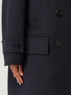 Cappotto a doppiopetto in lana vergine e cashmere Max Mara