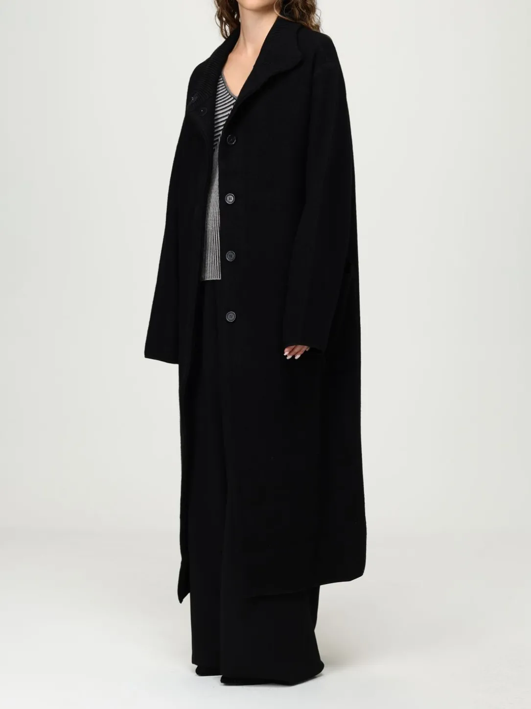 Cappotto Emporio Armani in lana vergine e cotone