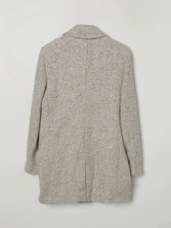 Cappotto Fay Junior in lana con paillettes