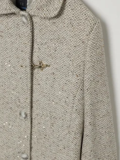 Cappotto Fay Junior in lana con paillettes