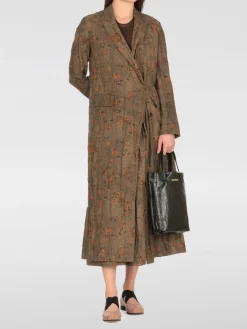 Cappotto in cotone floreale Uma Wang