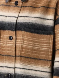 Cappotto Isabel Marant Etoile in misto lana a righe