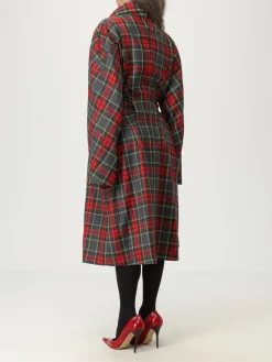 Cappotto Vivienne Westwood in lana vergine con stampa Tartan
