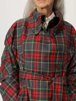 Cappotto Vivienne Westwood in lana vergine con stampa Tartan