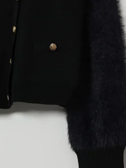 Cardigan a girocollo Balmain con bottoni gioiello