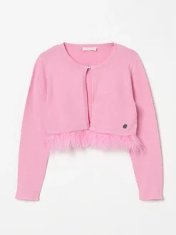 Cardigan a girocollo con piume Liu Jo