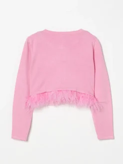 Cardigan a girocollo con piume Liu Jo