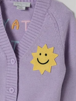 Cardigan con patches Stella McCartney Kids