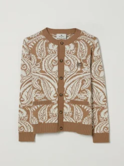 Cardigan Etro in misto lana con motivo Paisley