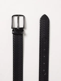 Cintura Emporio Armani in pelle intrecciata