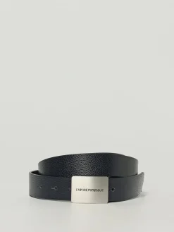 Cintura Emporio Armani reversibile in pelle a grana