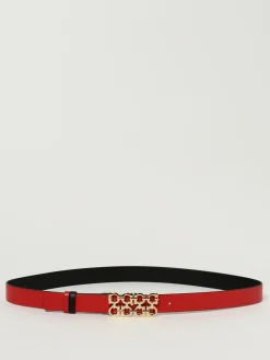 Cintura Gancini Ferragamo reversibile in pelle