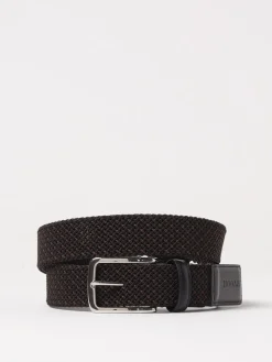 Cintura Hogan in maglia intrecciata e pelle