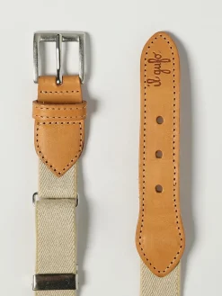 Cintura Il Gufo in viscosa stretch e pelle