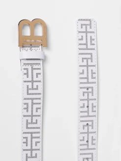 Cintura Labirinth Balmain in pelle stampata