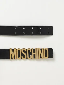 Cintura Moschino Couture in pelle spazzolata