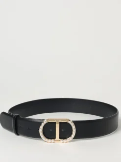 Cintura Oval T Twinset in pelle sintetica