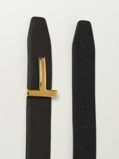 Cintura Tom Ford reversibile in pelle a grana