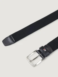 Cintura Tommy Hilfiger in tessuto stretch intrecciato