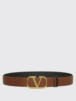 Cintura VLogo Signature Valentino Garavani reversibile in pelle a grana