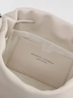 Clutch Brunello Cucinelli in pelle con monile