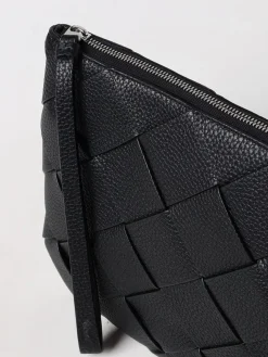 Clutch Diago Bottega Veneta in pelle a grana intrecciata