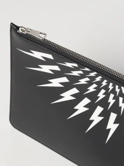 Clutch Fair-Isle Neil Barrett in pelle