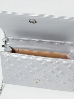 Clutch Love Moschino in pelle sintetica laminata matelassè