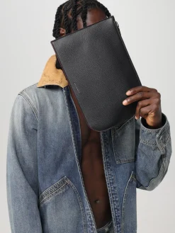 Clutch McQueen in pelle a grana