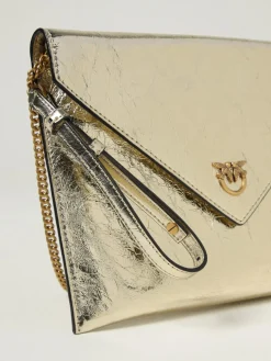 Clutch Pinko in pelle laminata effetto used