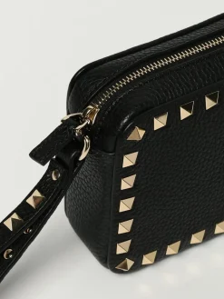 Clutch Rockstud Valentino Garavani in pelle a grana