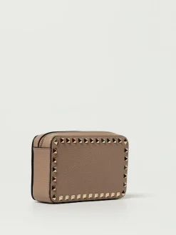 Clutch Rockstud Valentino Garavani in pelle a grana