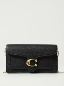 Clutch Tabby Coach in pelle a grana