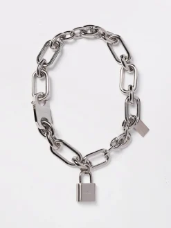 Collana Acne Studios in ottone con lock charm