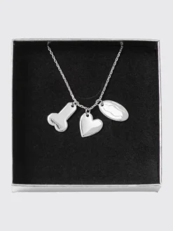 Collana Carne Bollente in argento 925 placcato