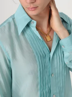 Collana Tom Ford in ottone con ciondolo lock