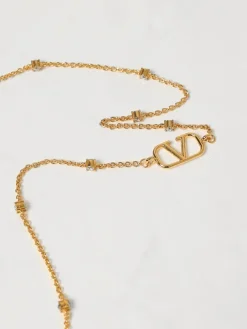 Collana VLogo Signature Valentino Garavani in ottone con strass